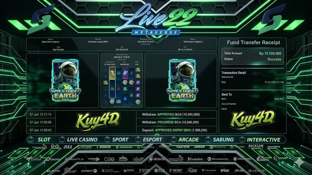 SELAMAT KEPADA MEMBER KUY4D
DEPOSIT : RP 1.500.000
WITHDRAW : RP 10.500.000
LINK